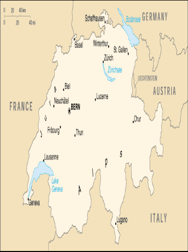 Switzerland Map