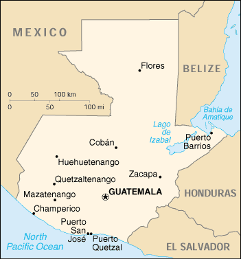 Guatemala Map